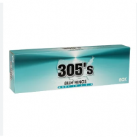 305's Blue Kings Box cigarettes 10 cartons