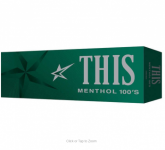 THIS Menthol 100s Box cigarettes 10 cartons