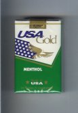 USA Gold Menthol Dark Green Soft box cigarettes 10 cartons