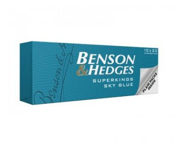 Benson & Hedges Sky Blue Box Cigarettes 10 cartons