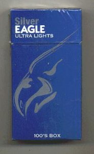 Silver Eagle Ultra Lights 100s box cigarettes 10 cartons