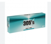 305's Blue 100's Box cigarettes 10 cartons