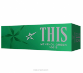 THIS Menthol Green 100s Box cigarettes 10 cartons