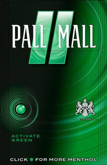 Pall Mall Activate Green Menthol King Box Cigarettes 10 cartons