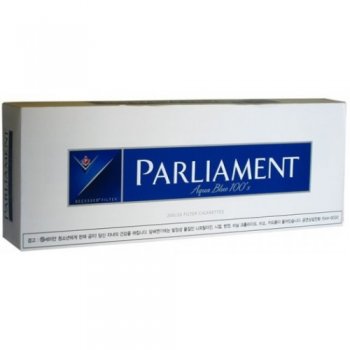 Parliament Aqua Blue 100s Box cigarettes 10 cartons