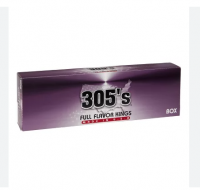 305's Full Flavor Kings Box cigarettes 10 cartons