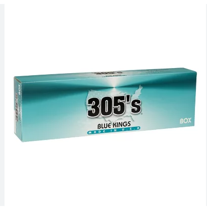 305's Blue Kings Box cigarettes 10 cartons