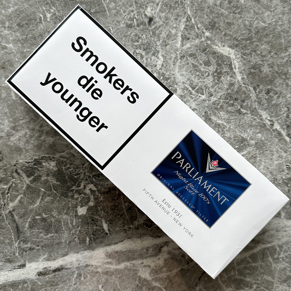 Parliament Night Blue 100’s Soft cigarettes 10 cartons