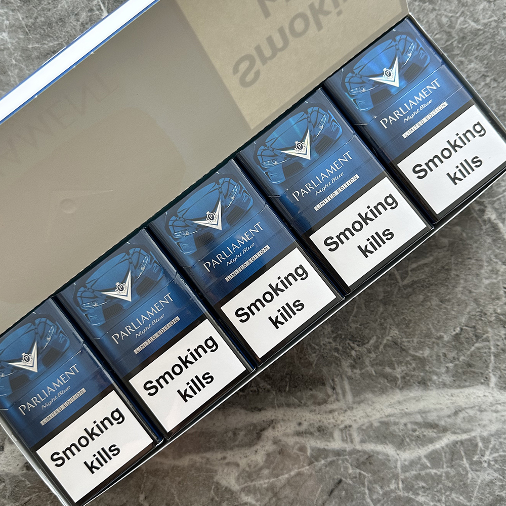 Parliament Night Blue Limited Edition cigarettes 10 cartons